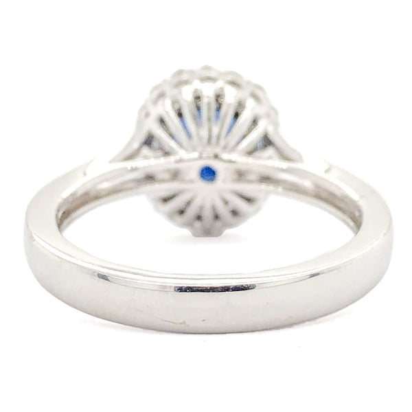 18K WG .20cttw Sapphire/Diamond Ring - Walter Bauman Jewelers