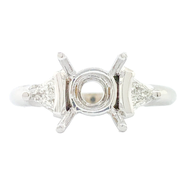 18K WG .27cttw Diamond Mounting - Walter Bauman Jewelers