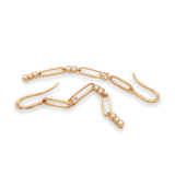 18K Y Gold .40cttw Diamond Link Earrings - Walter Bauman Jewelers