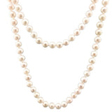 30" 5 1/2 X6mm AAA Pearl Necklace with 14k YG Clasp - Walter Bauman Jewelers