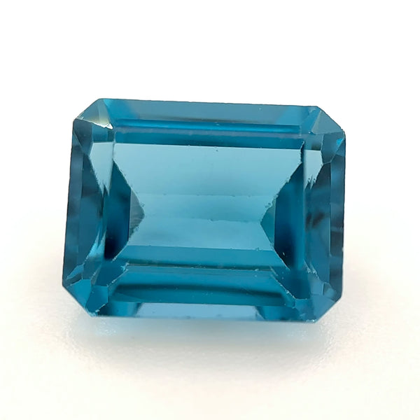 Estate 4.56ct EM Cut Topacio Azul Piedra Preciosa Suelta