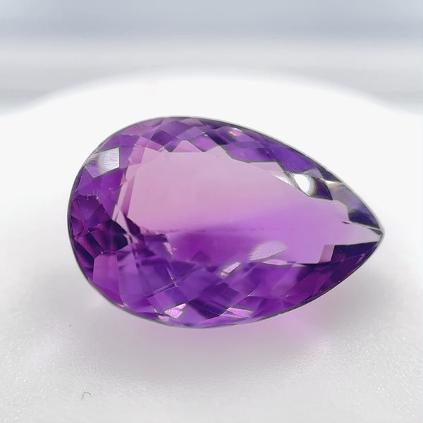 Estate 11.51ct Pear Amethyst Loose Gemstone