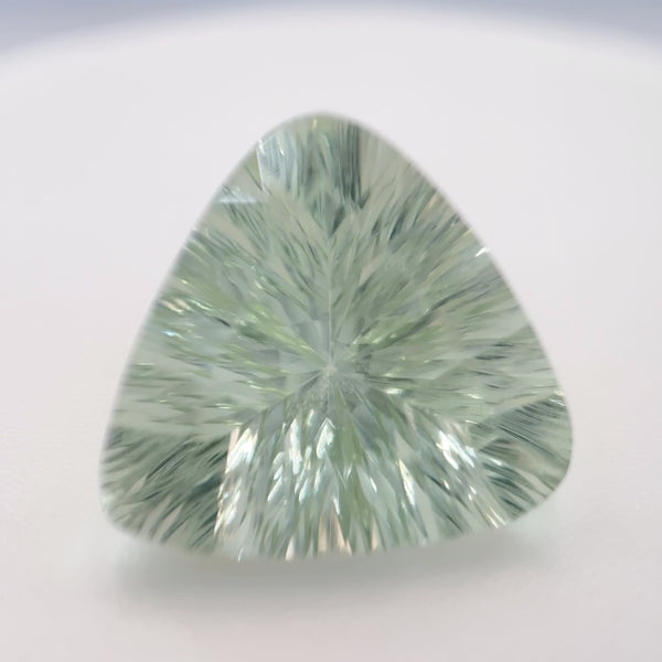 Estate 4.64ct Trillón Piedra preciosa suelta de amatista verde