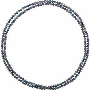 8-8.5 mm Black FWP Endless 72" Necklace - Walter Bauman Jewelers