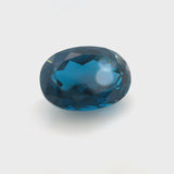 Estate 8.18ct Piedra preciosa suelta de topacio azul de talla ovalada