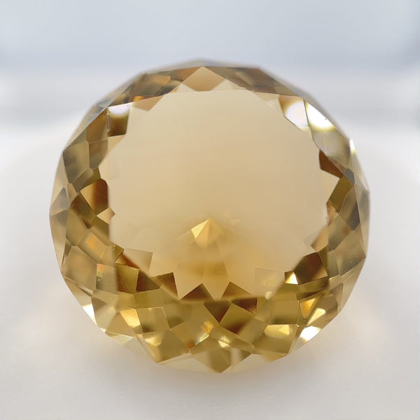 Estate 35,71 ct Citrine ronde Pierre précieuse en vrac