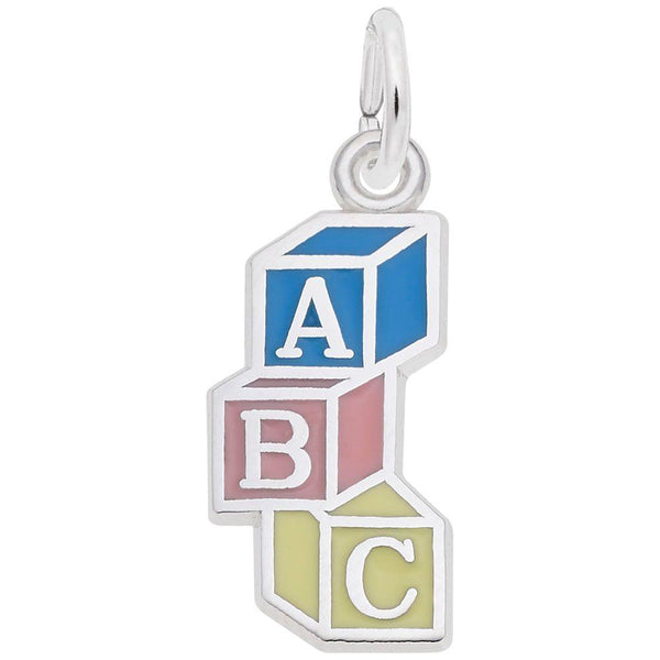 ABC Baby Blocks Charm - Walter Bauman Jewelers