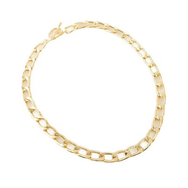 Brass YGP 18" Cuban Link Necklace - Walter Bauman Jewelers