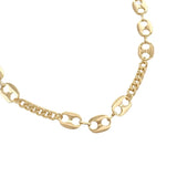 Brass YGP 18" Curb Chain with Mariner Link - Walter Bauman Jewelers
