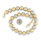 Brass YGP TT 18" 16mm Bead Necklace - Walter Bauman Jewelers