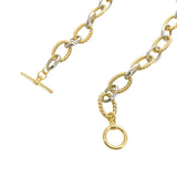 Brass YGP Two-Tone 16" Oval Link Necklace - Walter Bauman Jewelers