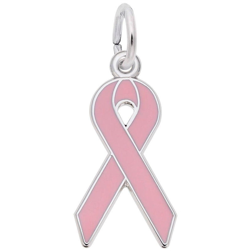Breast Cancer Awareness Ribbon Charm - Walter Bauman Jewelers