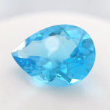 Estate 9.21ct Piedra preciosa suelta de topacio azul con talla de pera