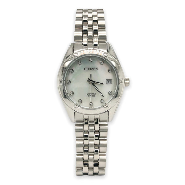 Citizen Mother of Pearl Women’s Quartz Watch ref# eu6050-59d - Walter Bauman Jewelers