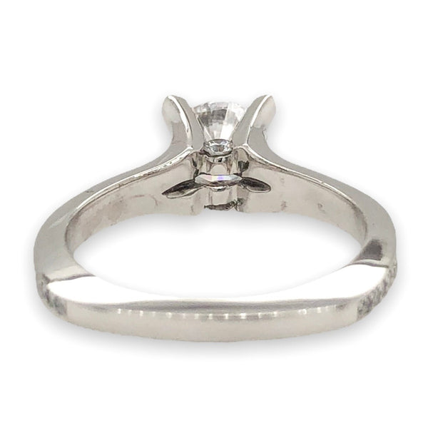 Claude Thibaudeau 18K W Gold 0.25cttw Diamond Engagement Mounting - Walter Bauman Jewelers