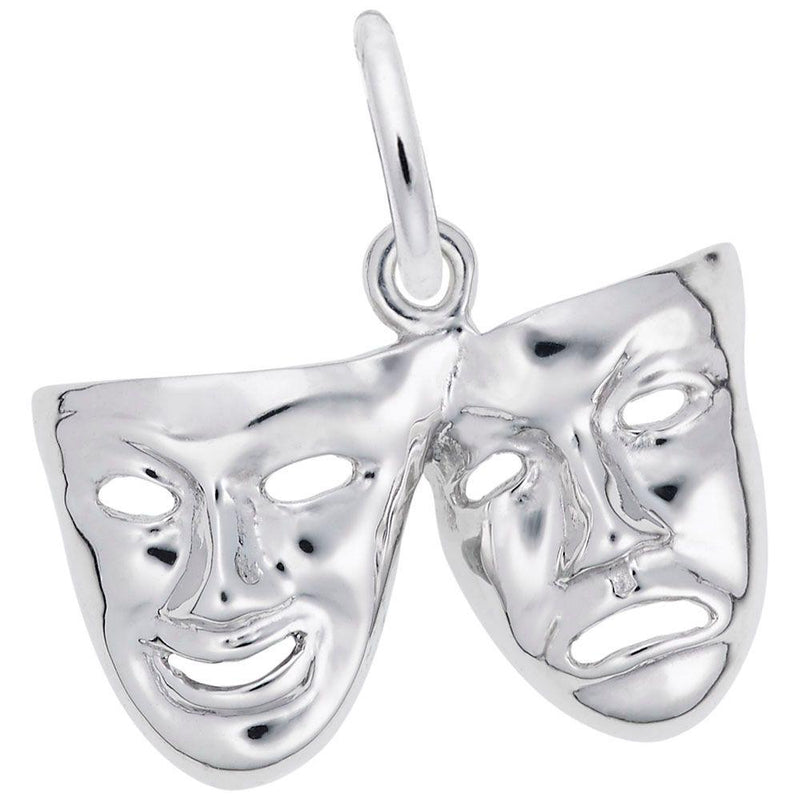 Comedy & Tragedy Masks Charm - Walter Bauman Jewelers