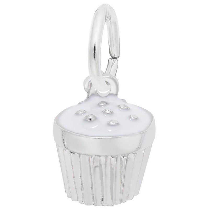 Cupcake White Charm - Walter Bauman Jewelers