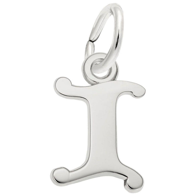 Curly Initial I Accent Charm - Walter Bauman Jewelers