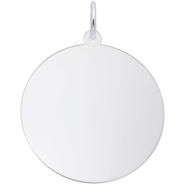 Double Extra Large Round Disc Charm - Walter Bauman Jewelers