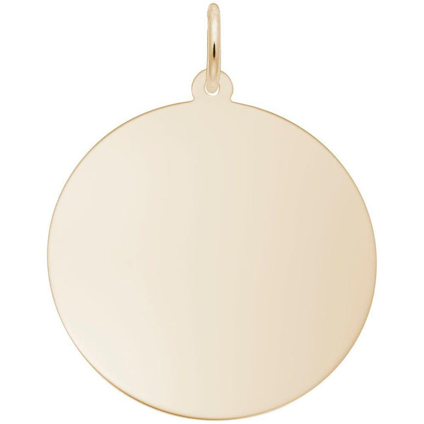 Double Extra Large Round Disc Charm - Walter Bauman Jewelers