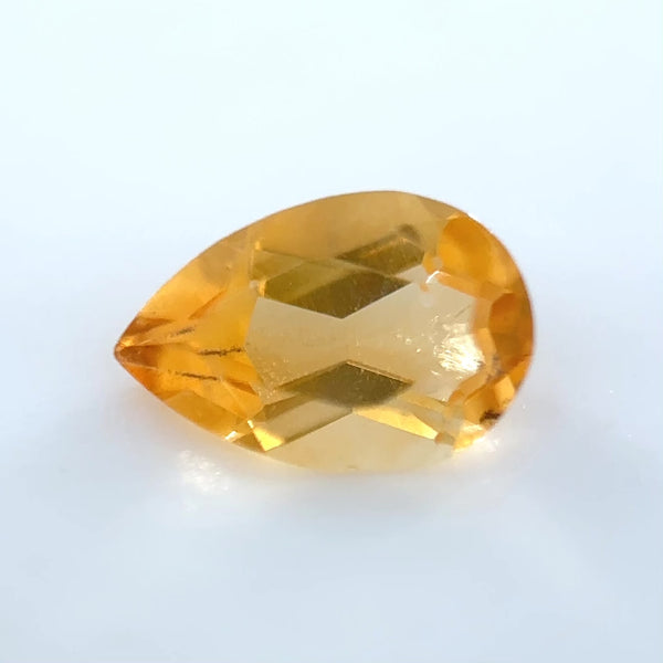 Estate 0,32 ct poire citrine pierre précieuse en vrac