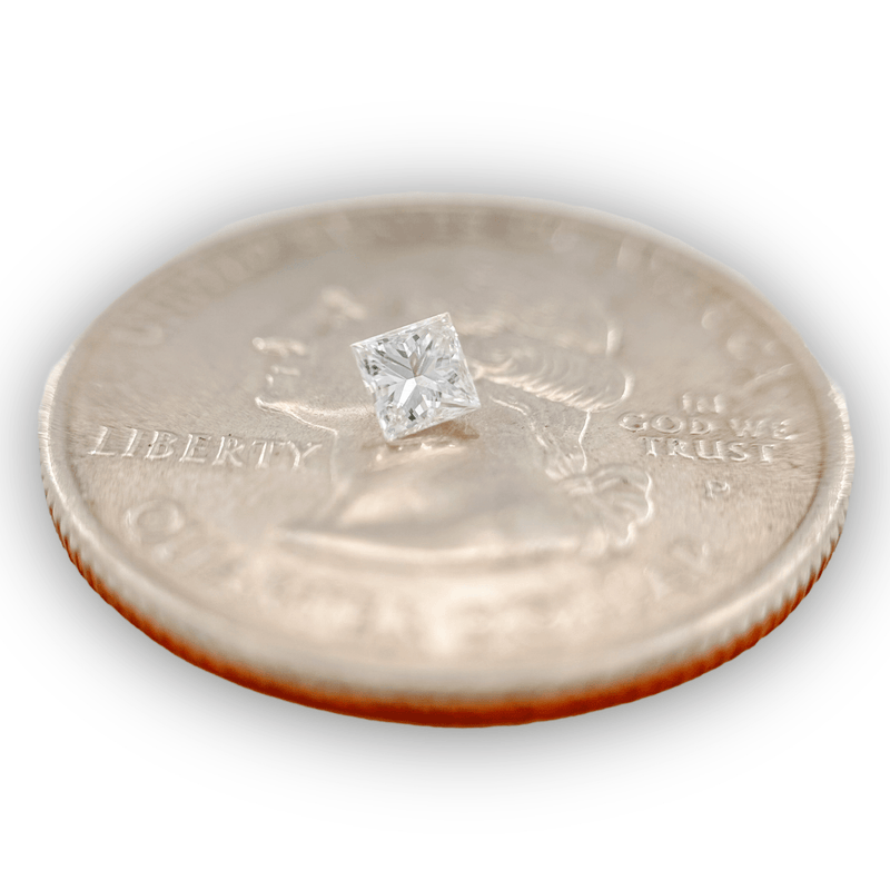 Estate 0.16ct I/I1 Princess Loose Diamond - Walter Bauman Jewelers