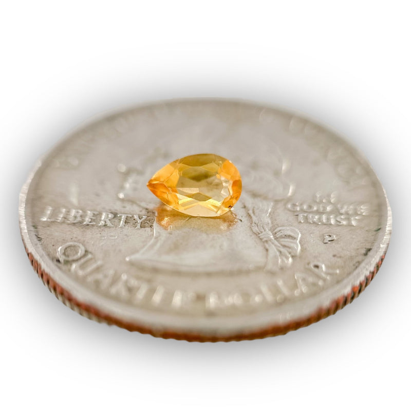 Estate 0.32ct Pear Citrine Loose Gemstone - Walter Bauman Jewelers