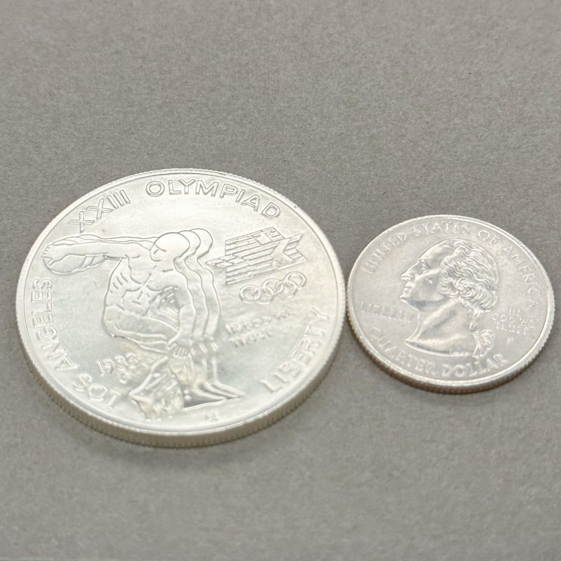 Estate 0.900 Fine Silver 1983 Uncirculated Olympic Silver Dollar “P” - Walter Bauman Jewelers
