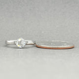 Estate 10- 14K W Gold 0.45ct G/VS2 Rose Cut Diamond Eng. Ring - Walter Bauman Jewelers