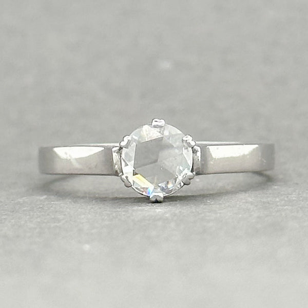 Estate 10- 14K W Gold 0.45ct G/VS2 Rose Cut Diamond Eng. Ring - Walter Bauman Jewelers
