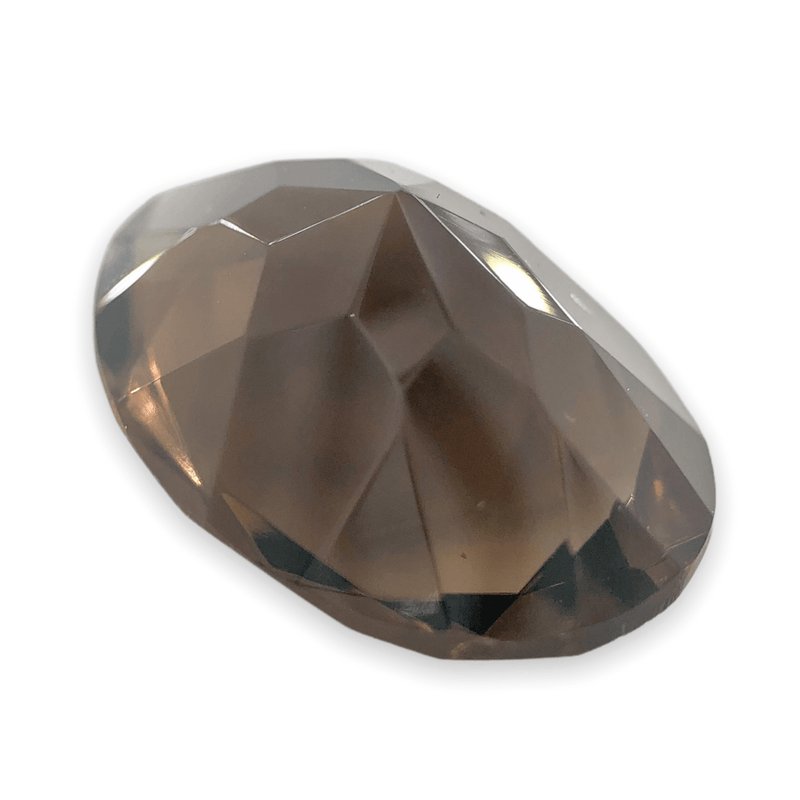 Estate 10.31ct Oval Cut Smoky Quartz Loose Gemstone - Walter Bauman Jewelers