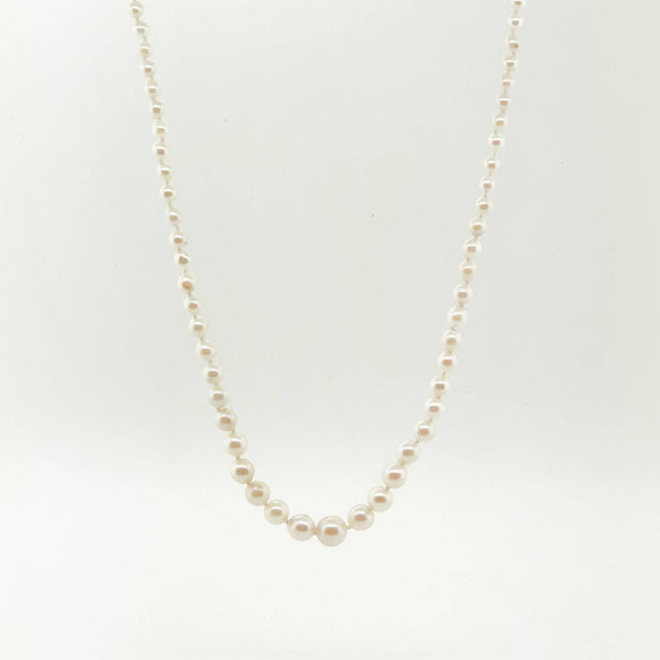 Estate 10k Pearl Necklace - Walter Bauman Jewelers