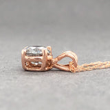 Estate 10K R Gold 0.72ct N/SI2 Diamond Pendant - Walter Bauman Jewelers