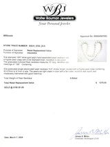 Estate 10K W Gold 6.5-9.7mm Graduated Akoya Pearl 15” Necklace - Walter Bauman Jewelers