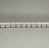 Estate 10K W Gold 8.49ctw I-J/SI2-I1 Diamond Tennis Bracelet - Walter Bauman Jewelers