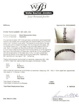 Estate 10K W Gold 8.49ctw I-J/SI2-I1 Diamond Tennis Bracelet - Walter Bauman Jewelers