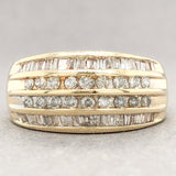 Estate 10K Y Gold 1.59cttw J-K/SI2 Diamond Dome Ring - Walter Bauman Jewelers