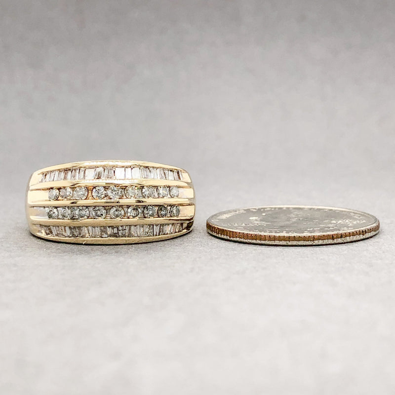 Estate 10K Y Gold 1.59cttw J-K/SI2 Diamond Dome Ring - Walter Bauman Jewelers