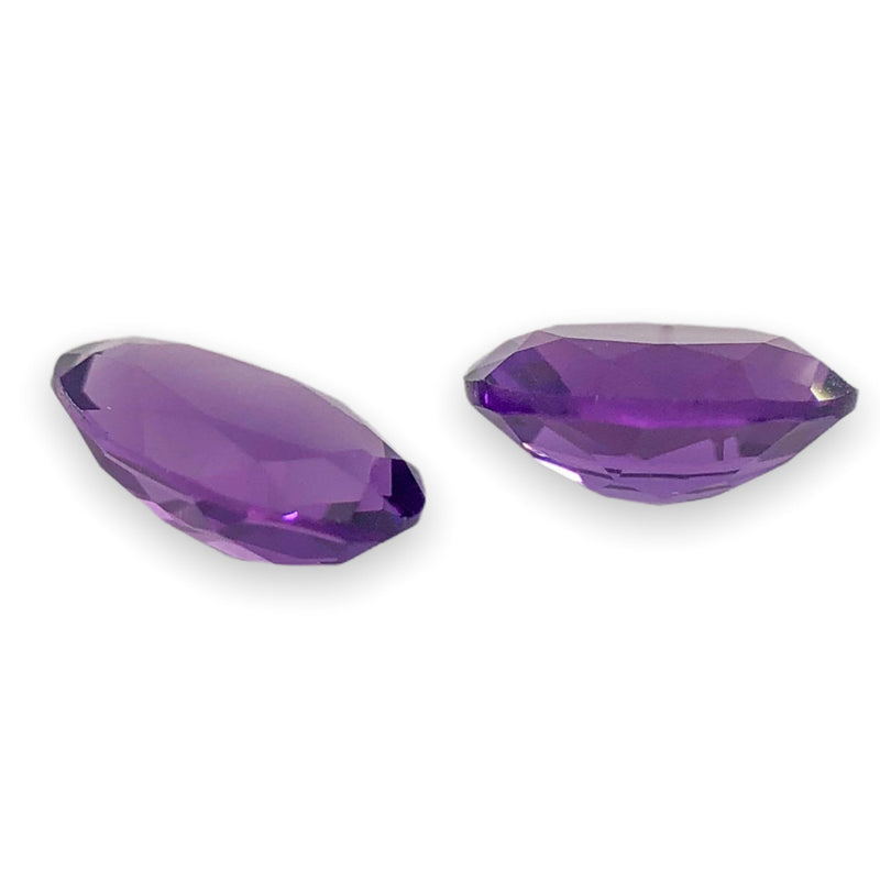 Estate 1.24cttw Pair of Oval Cut Amethyst Loose Gemstone - Walter Bauman Jewelers