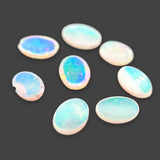 Estate 1.47cttw Oval Cut Cabochon White Opal Loose Gemstones - Walter Bauman Jewelers