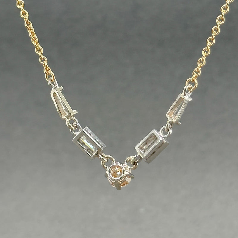 Estate 14K TT 0.60ctw Champagne/H-I/VS-VS2 Diamond Necklace - Walter Bauman Jewelers