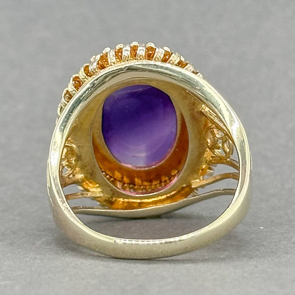 Estate 14K TT 5.52ct Amethyst Cocktail Ring - Walter Bauman Jewelers