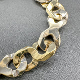 Estate 14K TT 8.1mm Figure 8 Men's Chain Bracelet - Walter Bauman Jewelers