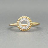 Estate 14K TT Gold 0.05cttw G/SI2-I1 Diamond Circle Ring - Walter Bauman Jewelers