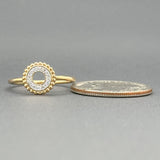 Estate 14K TT Gold 0.05cttw G/SI2-I1 Diamond Circle Ring - Walter Bauman Jewelers