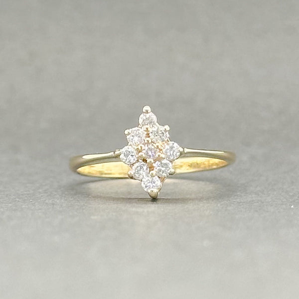 Estate 14K TT Gold 0.13ctw H-I/SI1-2 Diamond Cluster Ring - Walter Bauman Jewelers