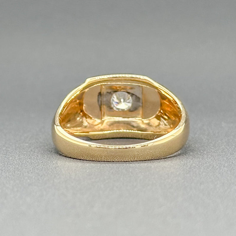 Estate 14K TT Gold 0.31ct G/VS1 Diamond Men's Ring - Walter Bauman Jewelers