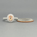 Estate 14K TT Gold 0.40cttw G-H/SI1-2 Oval Diamond Semi-Mount Engagement Ring - Walter Bauman Jewelers