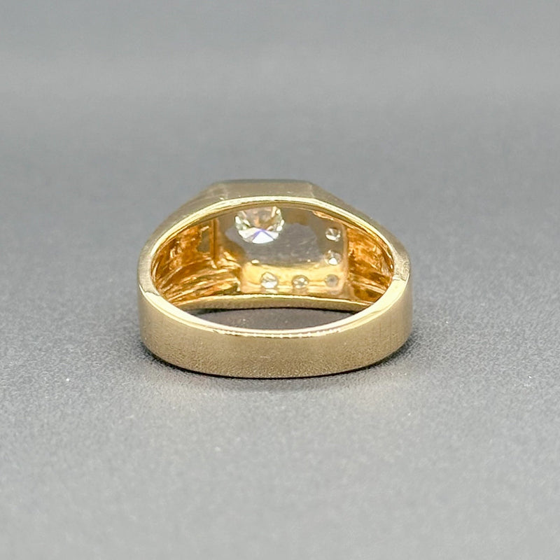 Estate 14K TT Gold 0.49cttw H-I/SI1-2 Diamond Signet Ring - Walter Bauman Jewelers