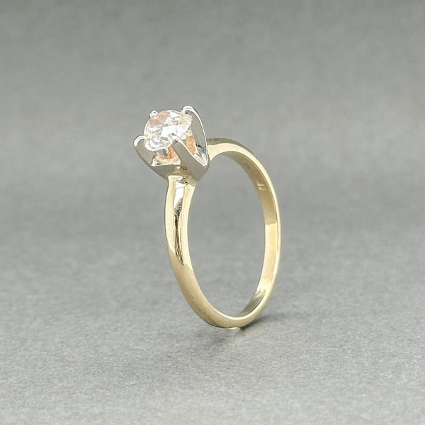 Estate 14K TT Gold 0.65ct J/VS2 OEC Diamond Engagement Ring - Walter Bauman Jewelers